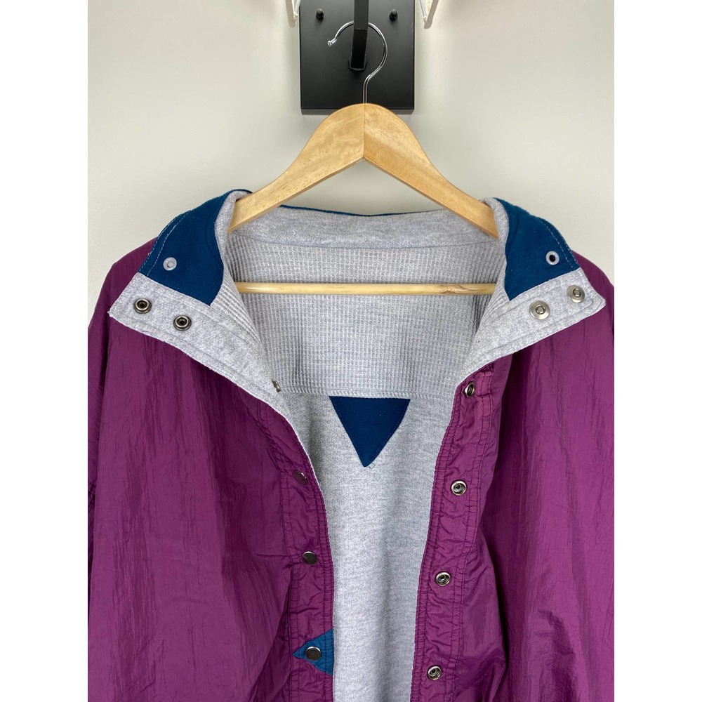 Retro Reversible 90s Triangle Color Block Vintage… - image 8